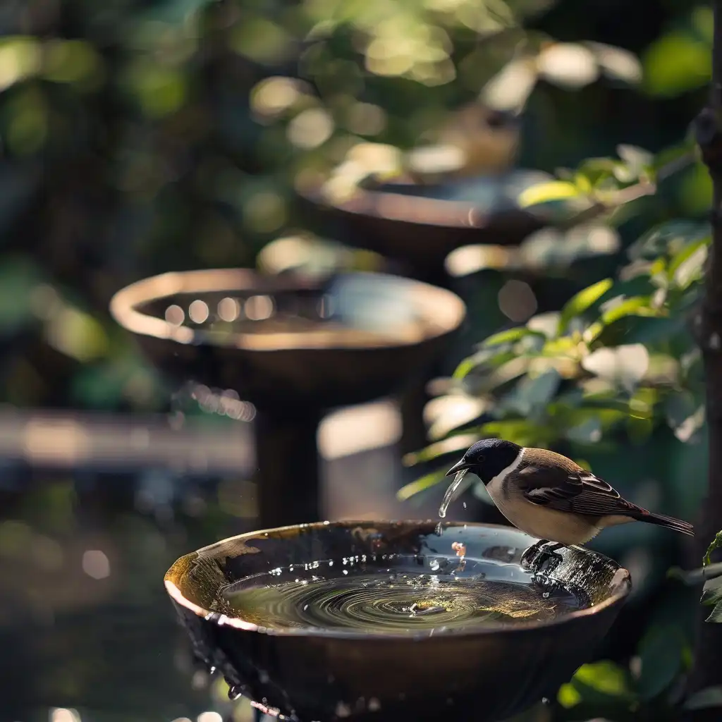 Een Paradijs met Vogelwaterschalen